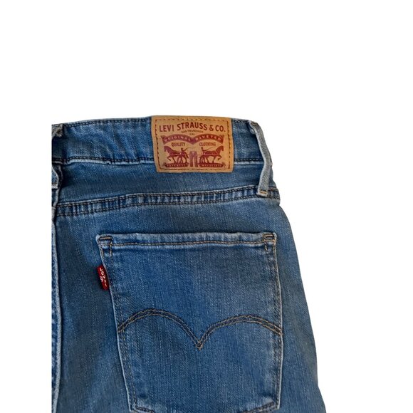 Levi's 725 High Rise Bootcut Jeans Women's Size 29 Medium Wash Blue Denim - Picture 4 of 7